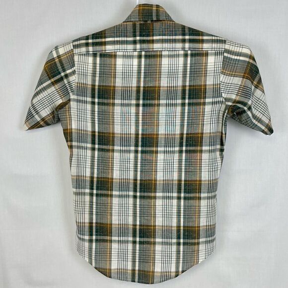 Campus Shirt‎ Mens Small Plaid Button Up Camp Hiking Short Sleeve Multicolored - Picture 5 of 12